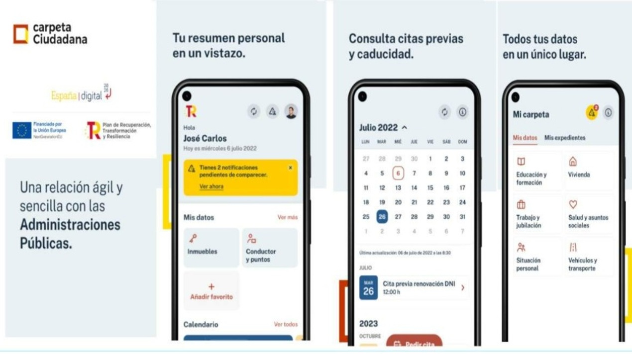 Así es "Mi Carpeta Ciudadana": la app del Gobierno para facilitar y agilizar los trámites públicos